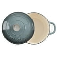 thumbnail image 4 of Crock-Pot 5 Quart Round Enamel Cast Iron Covered Dutch Oven Cooker, Slate Gray, 4 of 7