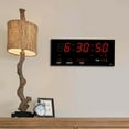 thumbnail image 2 of Reloj Digital Gloria Pantalla LED Rectangular Reloj Despertador De Pared, 2 of 7