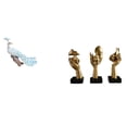 thumbnail image 1 of Estatua del pavo real,Estatua de pavo real,adorno de escritorio creativo y divertido,Escultura decorativa de pavo real para decoración del hogar,Estatuas del pensador,Estatuas de pensadores, 1 of 8