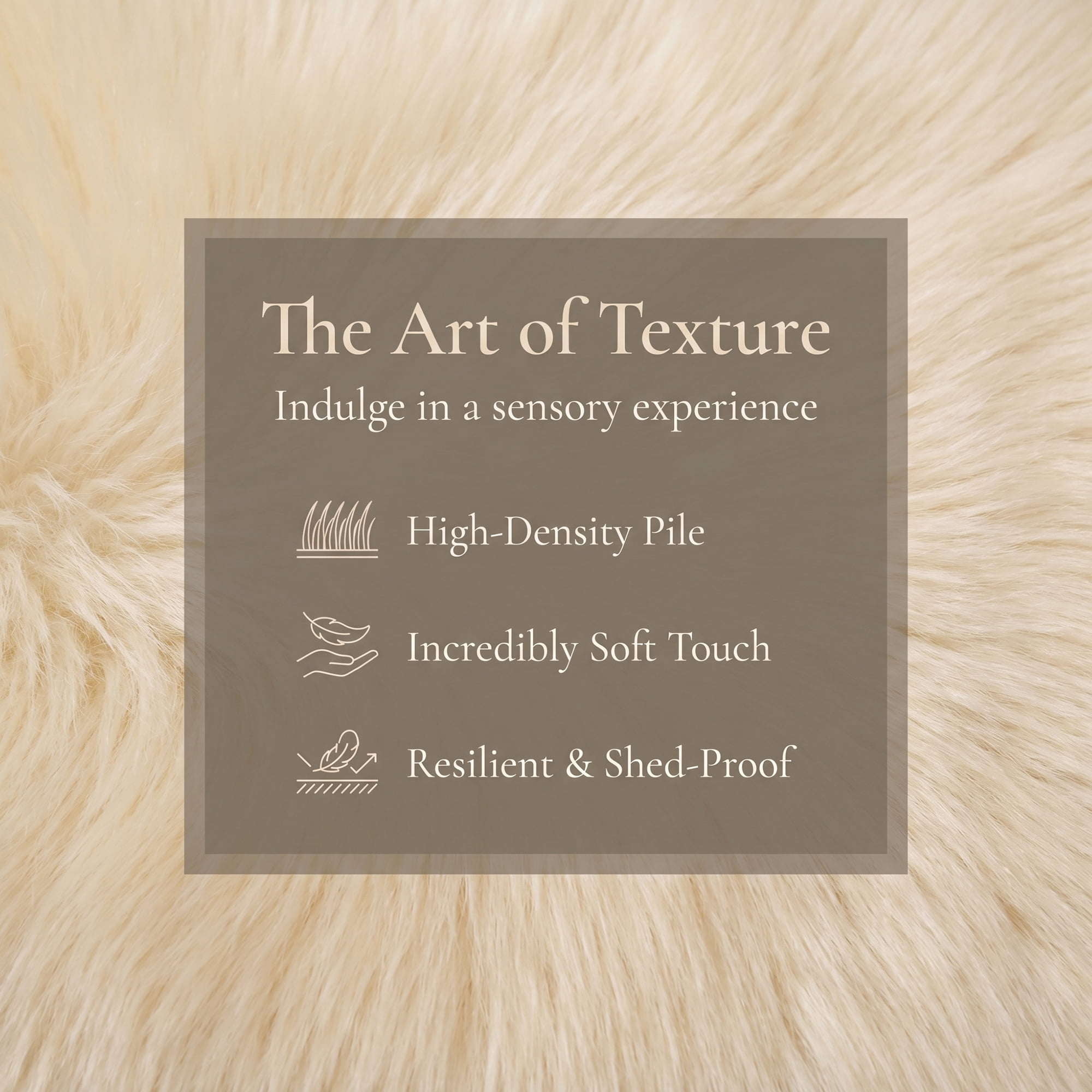 Unique Bargains Shaggy Area Rug Ultra Fluffy Non Slip Fuzzy Carpet 24" x 16" Beige