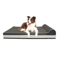 thumbnail image 1 of Cama ortopédica para perros Laifug, espuma viscoelástica extra grande, gris, 1 of 8