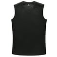 thumbnail image 4 of Y2Y2 Men's Sleeveless V-Neck T-Shirt Black S 34"-36", 4 of 6