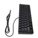 thumbnail image 1 of Teclado Mecánico De Membrana, Teclas De Contorno N Key Rollover Teclado De Computadora 61 Teclas USB Con Cable Para Juegos, 1 of 7