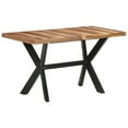 thumbnail image 3 of vidaXL Solid Wood Dining Table with Honey Finish Wooden Furniture Multi Sizes, 3 of 46
