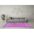 thumbnail image 3 of Ahgly Company Indoor Square Persian Purple Traditional Area Rugs, 5' Square, 3 of 4