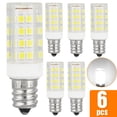 thumbnail image 1 of EIMELI E12 LED Light Bulb for Frigidaire Refrigerator Light 7W Non-dimmable White 6000K Home Lighting Candle Base Corn Lamp  6 Pack, 1 of 1