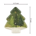 thumbnail image 2 of Gourmet Art 4-Piece 10.75 Inch Melamine Christmas Tree Shape Serving Plate/Dinner Plates (Peace on Earth), 2 of 3