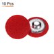 thumbnail image 4 of Uxcell 10 piezas de botones cubiertos de tela de 0.8" redondos para suéteres con shank de aluminio, color rojo, 4 of 7