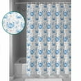 thumbnail image 3 of Blue Crab Coastal Shower Curtains for Bathroom Waterproof Fabric Bath Curtains Decor Bath Tub Curtain Summer Beach Nautical Coral Starfish Decorative Shower Curtain Sets with 12 Hooks, 72x72 Inch, 3 of 6