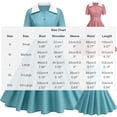 thumbnail image 2 of Blmnix Button Down Women Dresses Tent Gingham Dress Under Dresses Blue Short Sleeve Cocktail-Length Collared Belted Summer Dress,S, 2 of 7