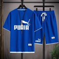thumbnail image 4 of Camiseta estampada monocromática para hombre, moda casual para hombre, lente, conjunto de dos piezas, verano, venta caliente, nuevo, 2024, 4 of 5