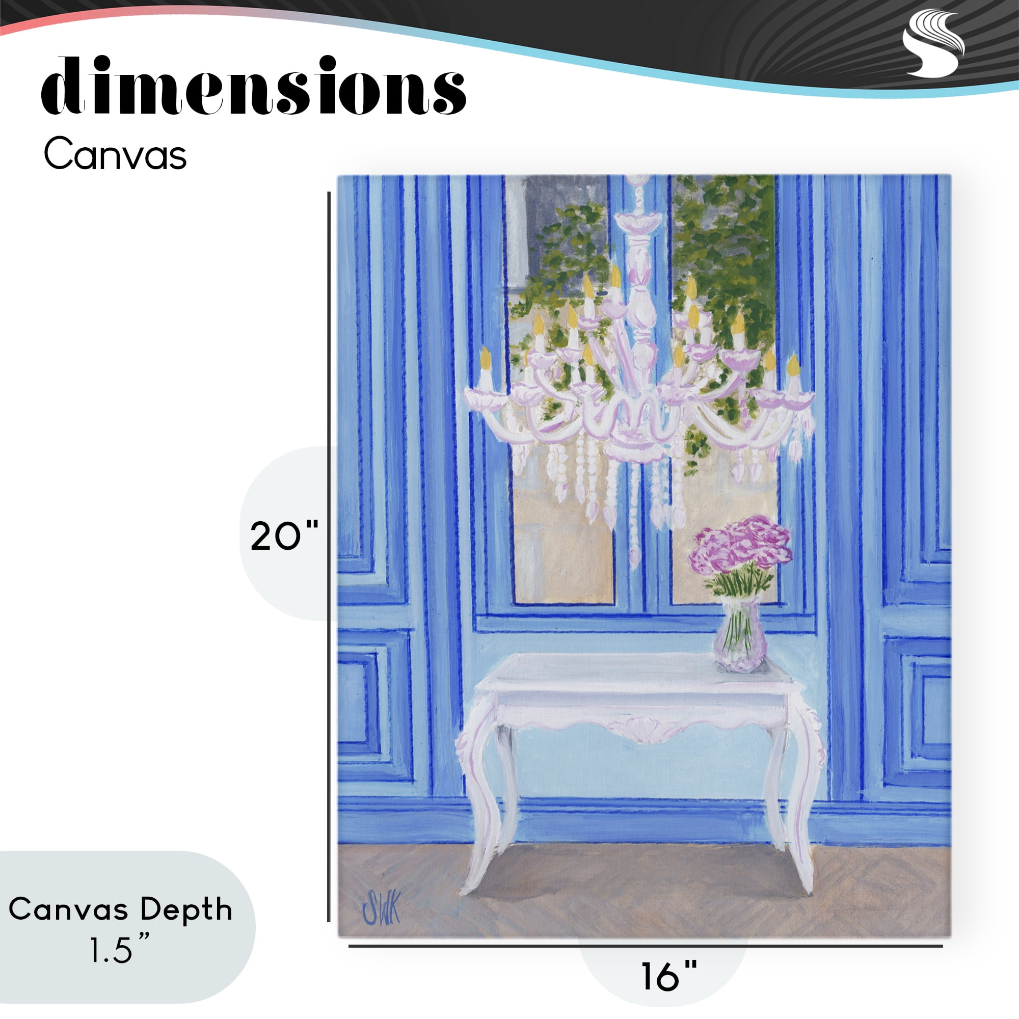 Stupell Industries French Window Architecture Canvas Wall Art, design by Sarah Waldron Kimball