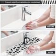 thumbnail image 5 of Coolnut Dog Paw Bone 2PCS Faucet Absorbent Mat Kitchen Faucet Sink Splash Guard Microfiber Cloth Faucet Splash Catcher Water Absorbent Mat Behind Faucet, Faucet Mat for Kitchen Sink 30x5in, 5 of 7