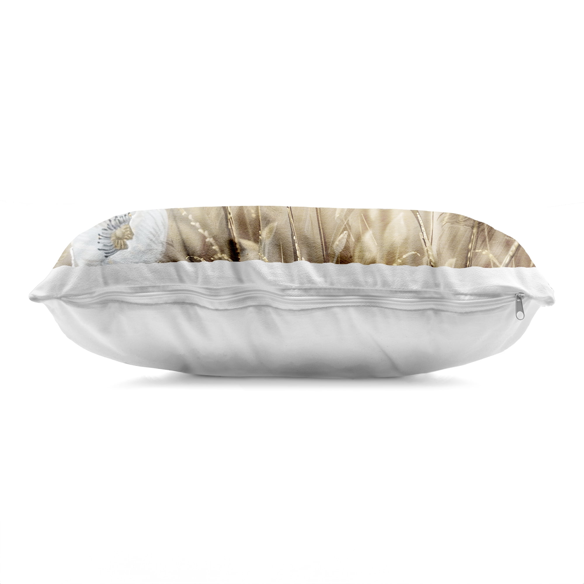 Stupell Industries White Poppies Beige Field Decorative Printed Throw Pillow, design by Kim Allen, 14 x 7 x 20