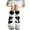 X2Black, variant on Girls Socks Knitted Leg Warmers for Girls High Loose Socks Kids Knee Warmers Cozy Winter Fashion Accessories Size:One Size