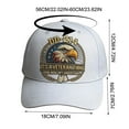 thumbnail image 4 of DD 214 Veterans' Matter Hat, Military Service Baseball Cap for Men, Patriotic Veteran Day Gifts for Retired Soldiers, Adjustable Baseball Cap, 4 of 6