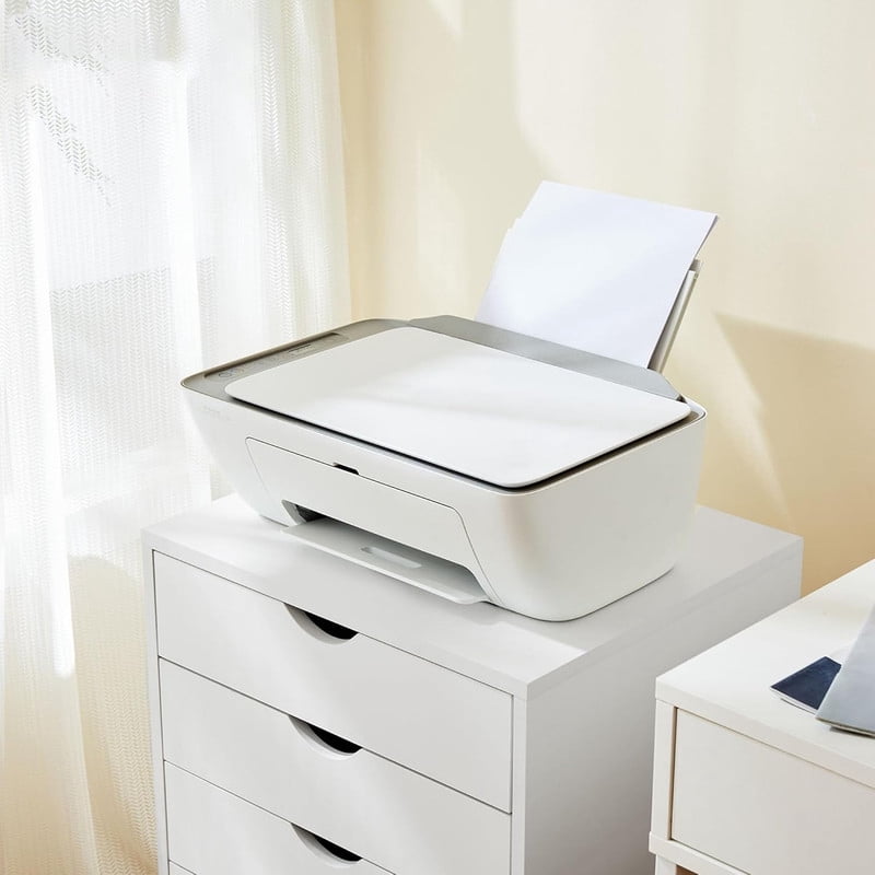 TINKLE WELL 5 Drawer Wooden Rolling File Cabinet, Mobile Compact Storage Dresser for Home Office Organization, White
