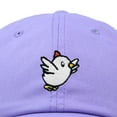 thumbnail image 2 of Dalix Chicken Embroidered Cotton Baseball Hat Adjustable Dad Cap Womens in Lavender, 2 of 5