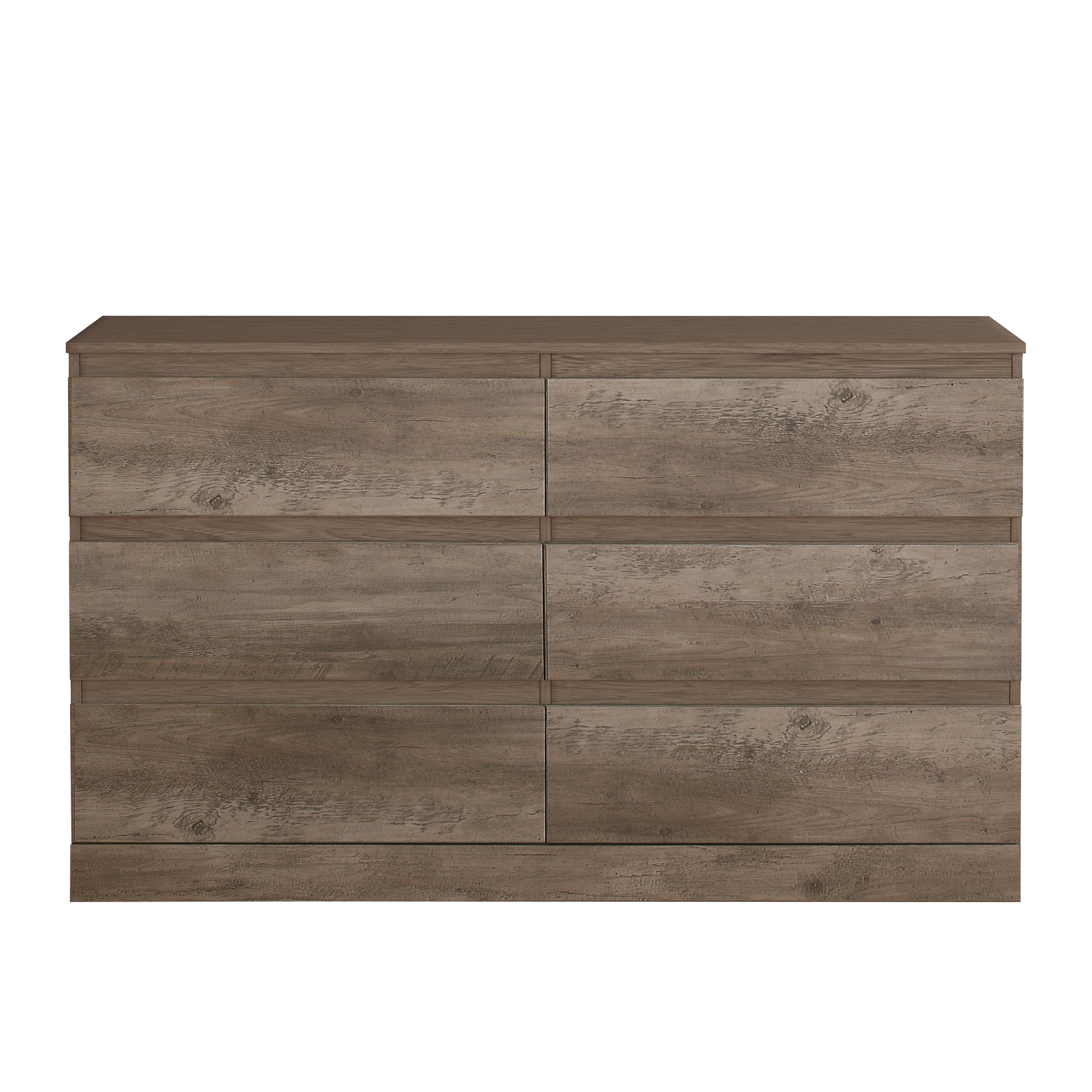 Buy Brindle 6Drawer Horizontal Dresser, Gray Oak Finish, by Hillsdale