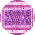 thumbnail image 1 of Ahgly Company Indoor Round Persian Purple Traditional Area Rugs, 6' Round, 1 of 4