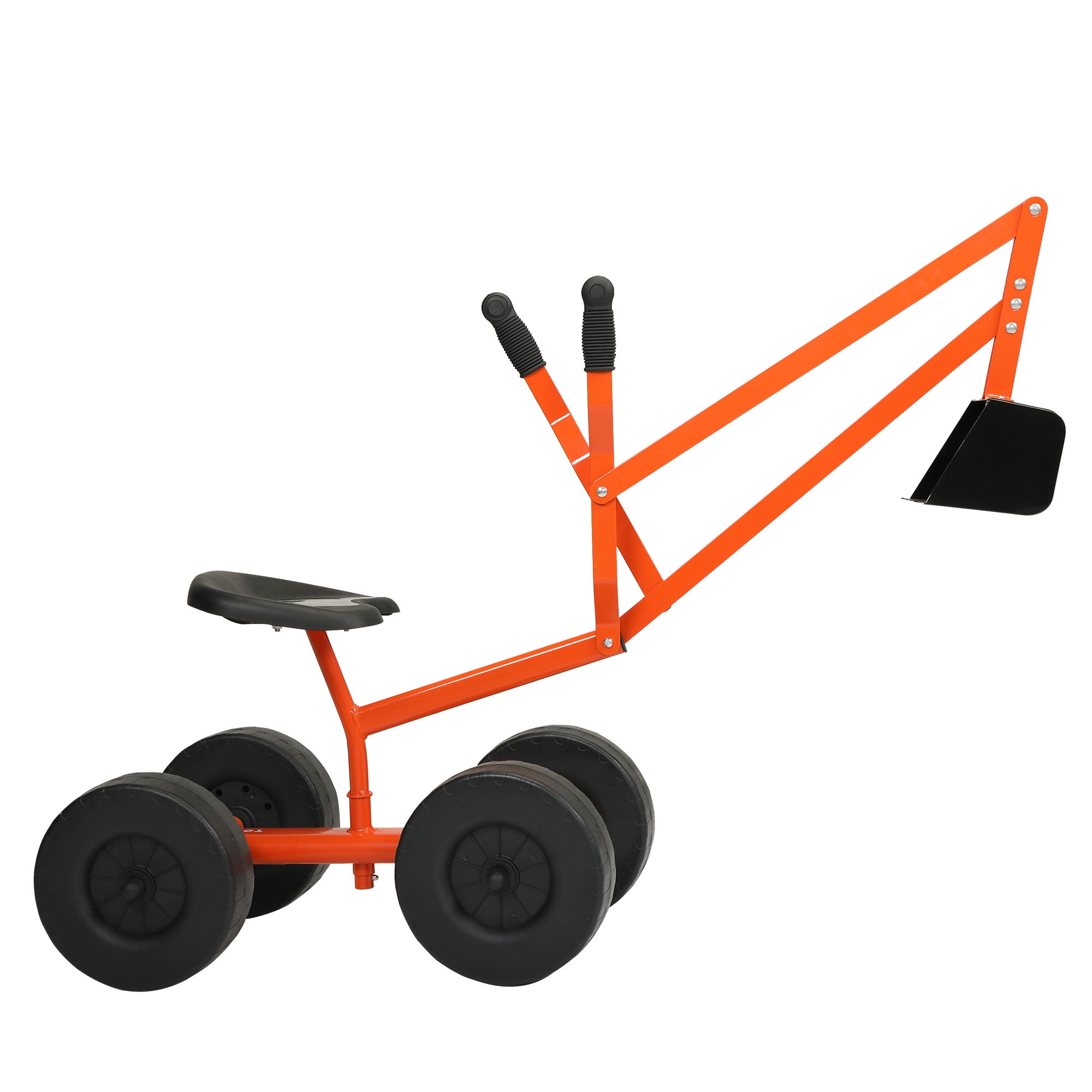 Kids Ride On Sand Digger Outdoor Excavator w/ 8â Wheels Big Dig Sandbox Digger Outdoor Play Toy