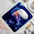 thumbnail image 2 of FeBohao Funny Mouse Pad Mat for Desk Jiaji Cloth Tight Weaving Process Washable Unique Soft Personalized Rectangle Abstract Office Decor Men Chic Cool Modern Must Kids Table Jellyfish, 2 of 6