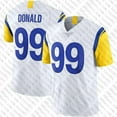 thumbnail image 3 of Custom Cooper Kupp Aaron Donald Football Jerseys Matthew Stafford Puka Nacua Kyren Williams Tutu Atwell Tyler Higbee Stetson Bennett Mens Womens Youth KIDS, 3 of 7