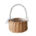 thumbnail image 1 of Flower Baskets Photo Props Reusable Small Hand-Woven Rattan Home Decor DIY For Kids Natural Household Storage, 1 of 10