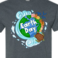 thumbnail image 4 of Inktastic Earth Day Turtle Planet with Waves and Birds T-Shirt, 4 of 5