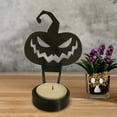 thumbnail image 1 of Portavelas de terror de metal para Halloween Shadow Caster para decoración del hogar (E), 1 of 7
