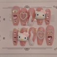 thumbnail image 3 of Muñeco de dibujos animados Sanrioed My Melody Hello Kitty, Parche de uñas tridimensional hecho a mano, juguete de Anime para niñas, regalo de juguetes, nuevo, 3 of 4