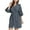 Gray, variant on Women Robe Lightweight 3/4 Sleeve Cotton Bathrobe Summer Soft Knee Length House Sleepwear Ladies Loungewear