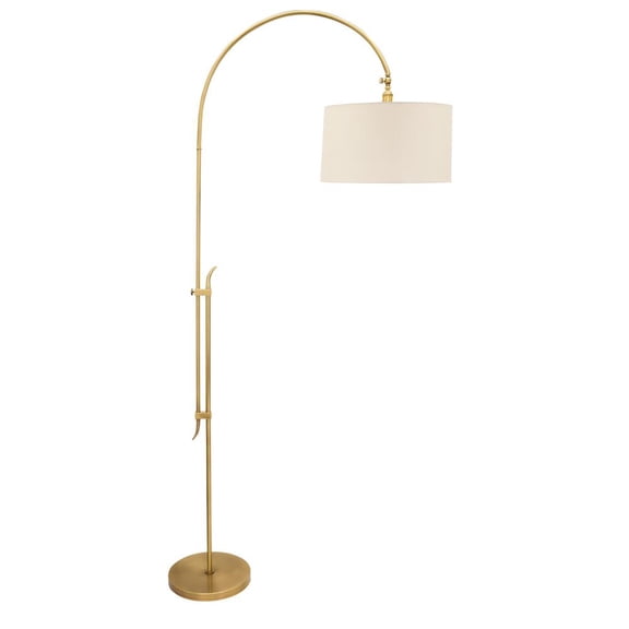 Windsor Adjustable 84 Floor Lamp in Antique Brass W401-AB