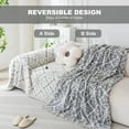 thumbnail image 3 of SHANNA Sofa Cover Boho Couch Cover for 1-2 Cushion Couch, Chenille Double Sided Slipcover for Dogs, Sofa Throw Loveseat Covers Futon Cover L Shaped Sofa Cover,180x260cm, 3 of 10