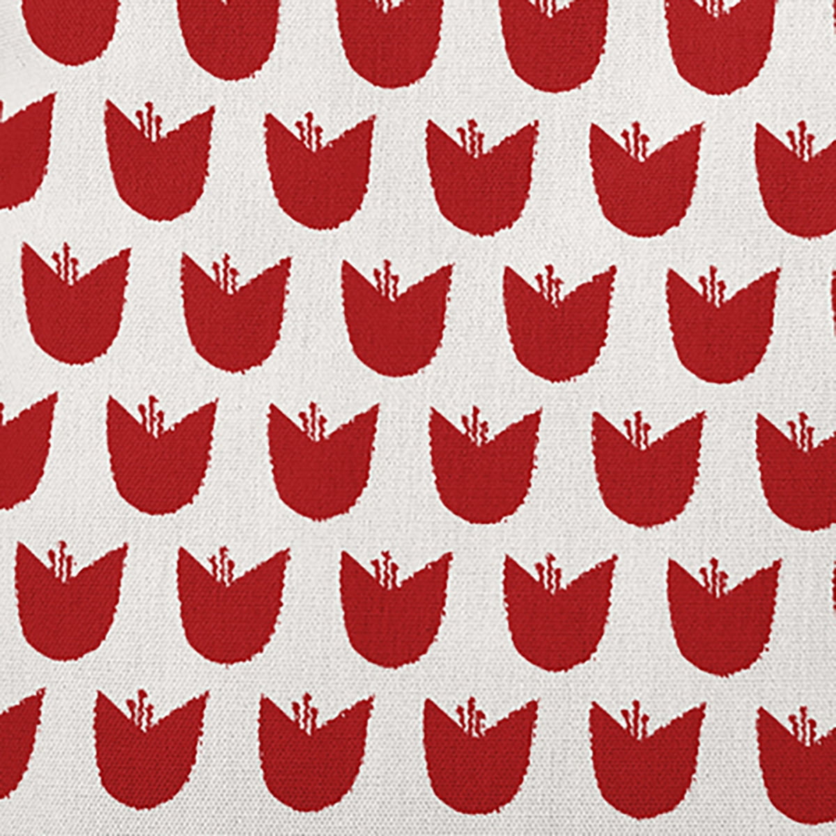 18"x18" Simply Daisy Simple Tulip Design Poly Indoor/Outdoor Pillow, Red Qty 1