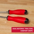 thumbnail image 6 of Hyper Tough 2-Piece Screwdriver Set with Dual Material Tri-Oval Comfort Grips, 6 of 14