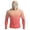 Orange, variant on Men's Long Sleeve Sun Shirt with Hood and Mask, Ombre Color Block Design UPF 50 Rash Guard, Lightweight Athletic Top Blue L