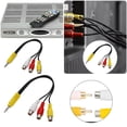 thumbnail image 2 of MKHSQHDG Today's Deals to Rca Red White Yellow Video One Minute Three Av Conversion 3.5Mm Female Audio Conversion, 2 of 8