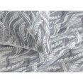thumbnail image 3 of Ambesonne Leafy Pattern Quilted Bedspread Set 3 Pcs, Simple Forest Leaves, King, Pale Grey White, 3 of 4