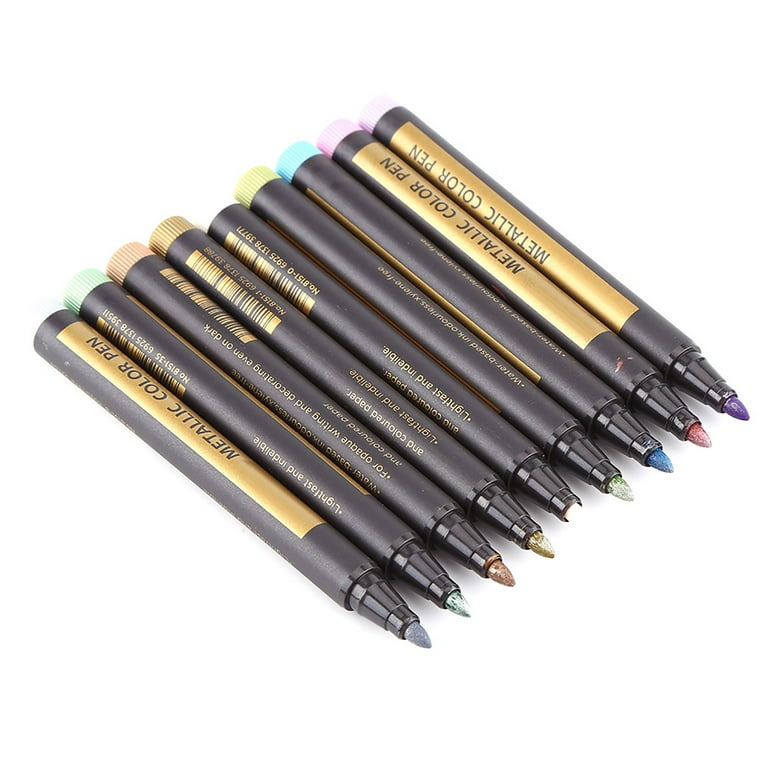 Mr. Pen- White Paint Pen, 6 Pack, Acrylic White Permanent Marker, White  Paint Marker, White Pens for Art, White Markers for Black Paper 