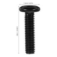 thumbnail image 2 of Toyvian 50pcs Heavy Duty Carbon Steel Screws for Furniture Connections Flat Head Socket Cap, 2 of 8