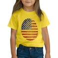 thumbnail image 4 of ZACPNCV Flag Shirt for Toddler Kids Boys Girls USA Flag T-Shirt 4th of July Shirt Patriotic Tee Tops Yellow 4-5 Years, 4 of 9