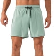 thumbnail image 1 of Plebaso Men's Gym Workout Shorts Quick Dry Drawstring Athletic Shorts Lightweight Running Training Shorts, 1 of 6
