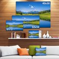 thumbnail image 3 of Impression sur Toile Paysage Lac de Montagne d'Été, 3 of 4