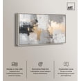 thumbnail image 2 of Gilded Gray II Canvas Luxury Abstract Art by Art Remedy, Silver Frame, 54 x 36, 2 of 7