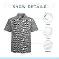 thumbnail image 7 of High Quality Hawaiian Shirts for Men Short Sleeve Aloha Beach Shirt Floral Summer Casual Button Down Shirts Blouses D7G97U, 7 of 7