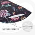 thumbnail image 2 of Plush Throw Pillow Covers, roses flowers Pillow Cases with Invisible Zipper, Breathable Microfiber Pillow Cases Standard Size for Sleeping Bedroom Sofa Living Room 14x20, 2 of 5