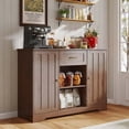 thumbnail image 5 of 45’’ Kitchen Sideboard Buffet Cabinet with Storage Coffee Bar Cabinet with Drawer, Noelse Kitchen Pantry Storage with Door and Shelves for Bathroom and Living Room, Dark Brown, 5 of 10