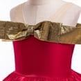 thumbnail image 5 of Girls Christmas Birthday Princess Dress Off the Shoulder A Line Sparkly Gown, 4-9Y, 5 of 8
