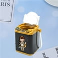 thumbnail image 3 of CIMAXIC 1PC Simulated Washing Machine Toy Mini Home Appliances Toy Mini Powder Puff Washing Machine Toy Electric Mini Washing Machine Toy for Kids Child Girl Playing Without Battery Black, 3 of 4
